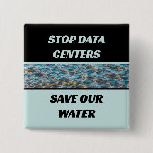 Stoppa datacenter Spara vår vatten Fotografi