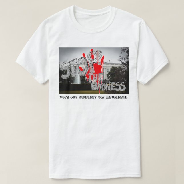 STOPPA DE GALENHETA - RÖSTA UT KOMPLICITA REPUBLIK T SHIRT (Design framsida)