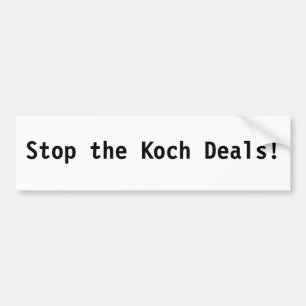 Stoppa de Koch avtalen! Bildekal