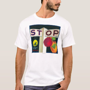 Stoppa den Apple lådan LabelCutler, CA T-shirt
