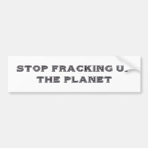 "Stoppa den Fracking" bildekalet Bildekal