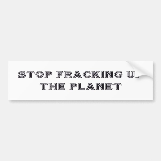 "Stoppa den Fracking" bildekalet Bildekal (Framsidan)