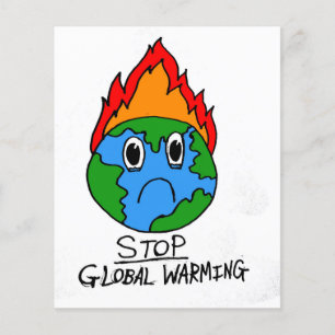 Stoppa den globala uppvärmningsflygaren flygblad