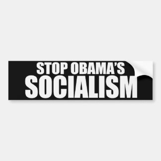 STOPPA den OBAMA SOCIALISMbildekalen Bildekal