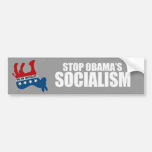 STOPPA den OBAMA SOCIALISMbildekalen Bildekal