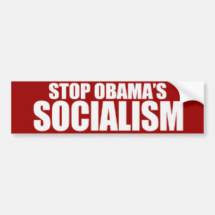 STOPPA den OBAMA SOCIALISMbildekalen Bildekal