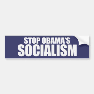 STOPPA den OBAMA SOCIALISMbildekalen Bildekal