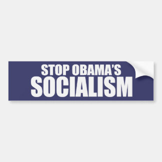 STOPPA den OBAMA SOCIALISMbildekalen Bildekal