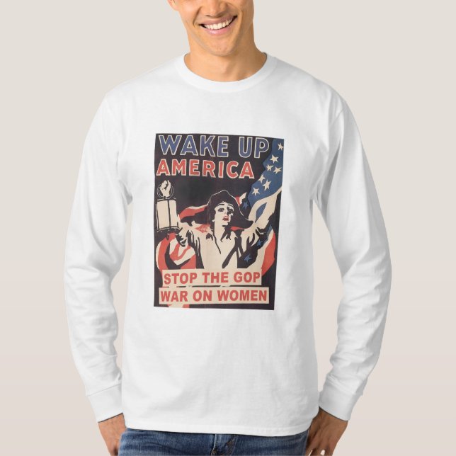 Stoppa den palestinska regeringens Krig på kvinnor T Shirt (Framsida)