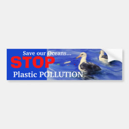 STOPPA den plast- föroreningbildekalet Bildekal
