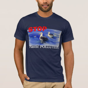STOPPA den plast- föroreningT-tröja T Shirt