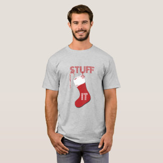 Stoppa det den roliga julstrumpaT-tröja T Shirt
