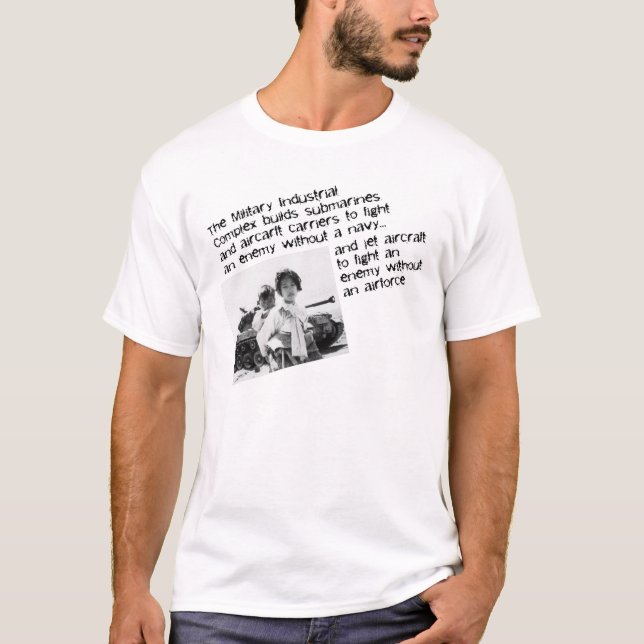 Stoppa det militära industriella komplex tee (Framsida)