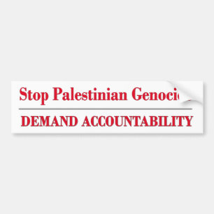 Stoppa det palestinska folkmordet bildekal