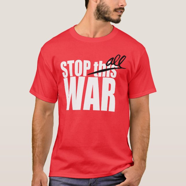 Stoppa detta krig tee shirt (Framsida)
