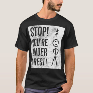Stoppa dig under en rostig Grammar-gåva T Shirt