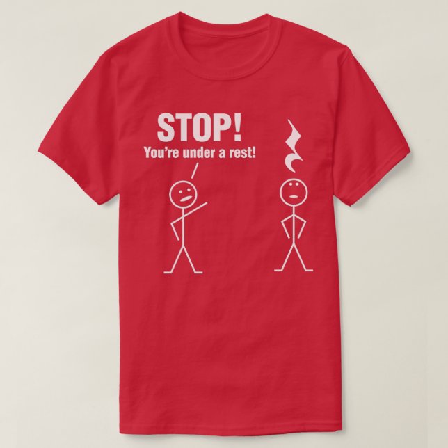Stoppa dig under vila t shirt (Design framsida)