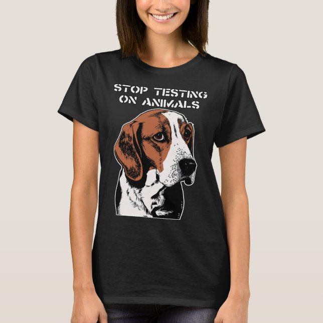 Stoppa djurexemplaret utan visektion för djurförsö t shirt (Framsida)
