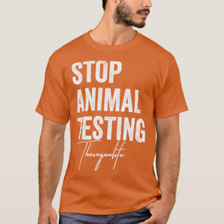 Stoppa djurförsök med Vegan Life Animal Högers T Shirt