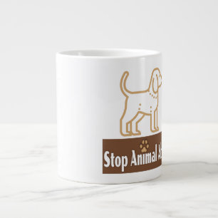 Stoppa djurmisshandel - Jumbo Mugg