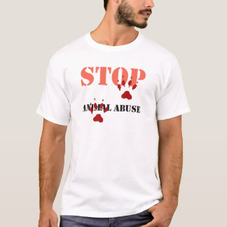 stoppa djurt missbruk t shirt
