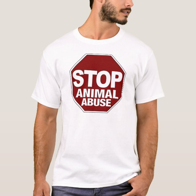 Stoppa djurt missbruk tee (Framsida)