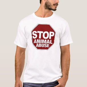 Stoppa djurt missbruk tee shirt