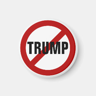 Stoppa Donald Trump Anti-Trump Pinback-knapp Magnet