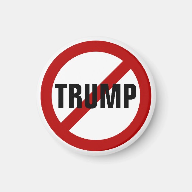 Stoppa Donald Trump Anti-Trump Pinback-knapp Magnet (Framsidan)