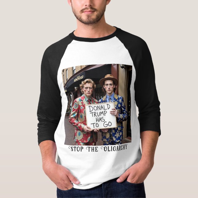 Stoppa dumptrumpen för oligarkin t shirt (Framsida)