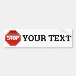 Stoppa etiketten för textbubblor bildekal