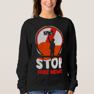 Stoppa Fake News Journalist Press Freedom Högers J T Shirt
