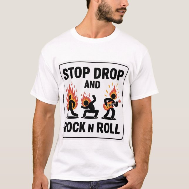 Stoppa fall och rock vid rullning - Fodral vid bra T Shirt (Framsida)