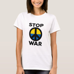 Stoppa Flagga Krig i Ukraina T Shirt