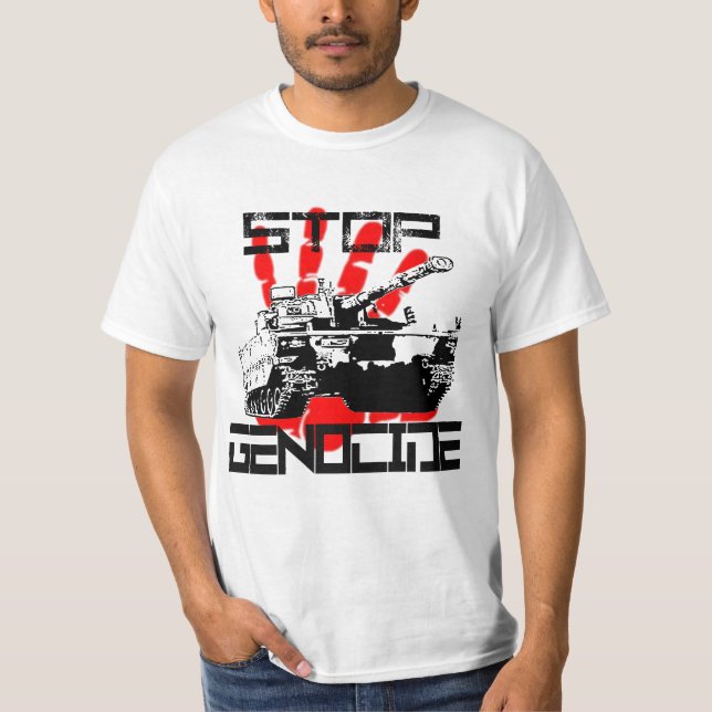 Stoppa folkmord t shirt (Framsida)