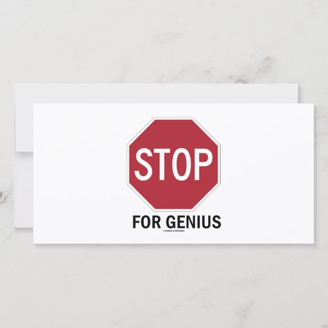 Stoppa för Geni (stopptecken) (Framsida)