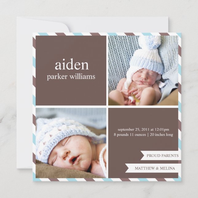 STOPPA FÖRÄLDRARE | FÖDELSEMEDDELANDE MEDDELANDE (Framsida)