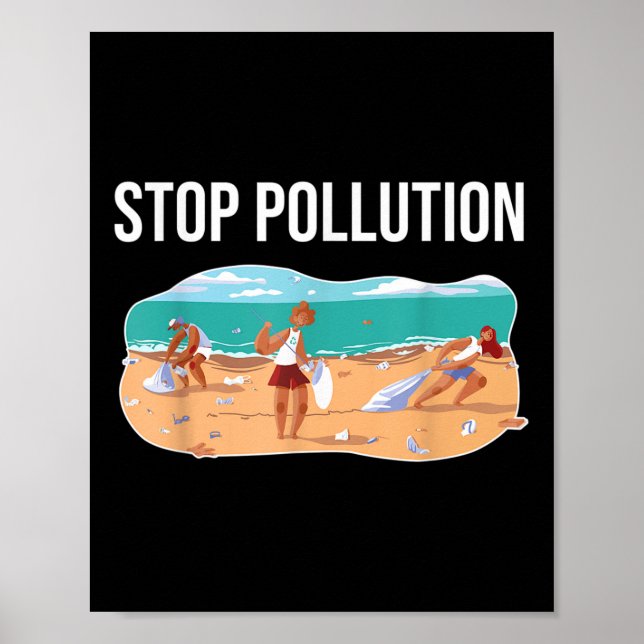 Stoppa föroreningen av plastiskt skydd av havsmilj poster (Framsidan)