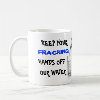 Stoppa Fracking med vårt vatten Kaffemugg