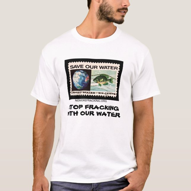 Stoppa Fracking med vårt vatten Tröja (Framsida)