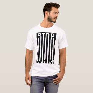 Stoppa fredsisen och vitkonsten i Krig T Shirt