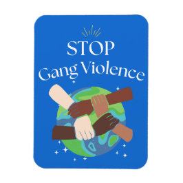 Stoppa Gang Violence Flexible Photo Magnet