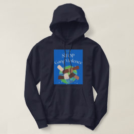 Stoppa Gang Violence Händer som kom in Hoodie