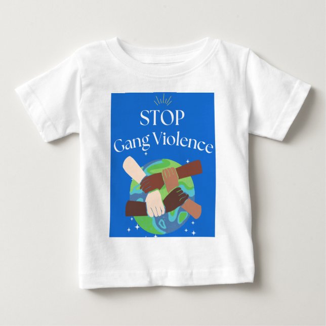 Stoppa Gang Violence Händer som kom in T Shirt (Framsida)