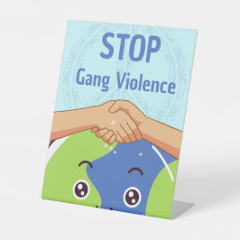 Stoppa Gang Violence Handskakning för fred