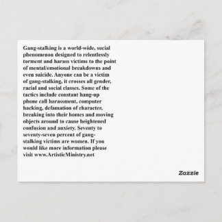 stoppa gangsters-vykort vykort