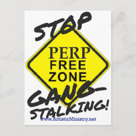 stoppa gangsters-vykort vykort