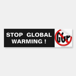STOPPA GLOBAL UPPVÄRMNING ! BILDEKAL