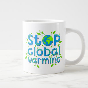 Stoppa global uppvärmning jumbo mugg