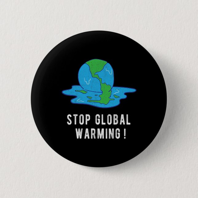Stoppa Global Uppvärmning Klimatförändring Jordens Knapp (Framsida)